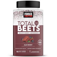 Force Factor Total Beets Soft Chews, Acai Berry, 90 ct Great Price Free Shipping