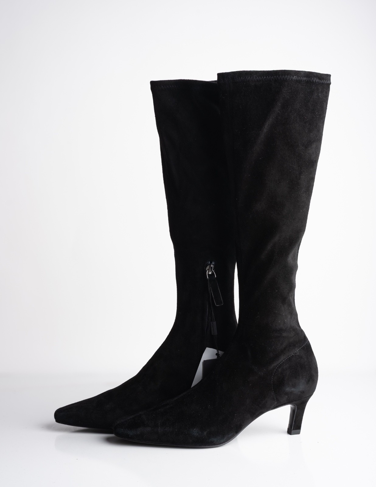 Massimo Dutti Womens Suede Boots Heeled Knee High US 6 EU 36 NWT 1008/550 thumbnail 5