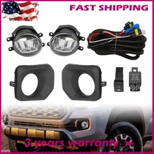 For 2016-17-18-19-22-2023 Toyota Tacoma SR SR5 Fog Lights w/Bezels&Wiring&Switch