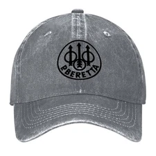 Men Women Beretta Baseball Cap Adjustable Sport Military Gun Lover Dad Hat
