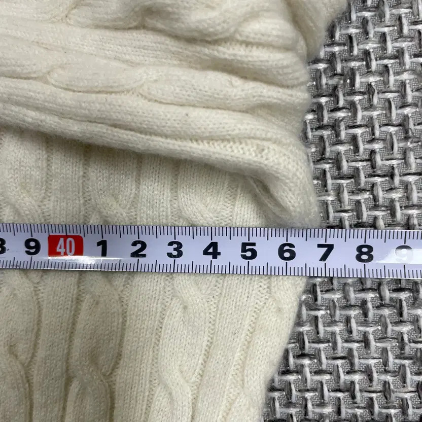 Lacoste Women's Cable Knit Sweater White Size 95 thumbnail 4