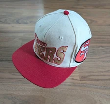 VINTAGE apex one SAN FRANCISCO 49ers 90s NFL hat Baseball cap RARE white