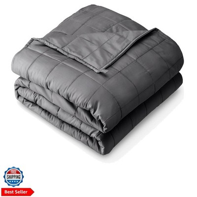 Weighted Blanket Twin or Full Size 10lb 40'' x 60'' - All-Natural 100% Cotton -...