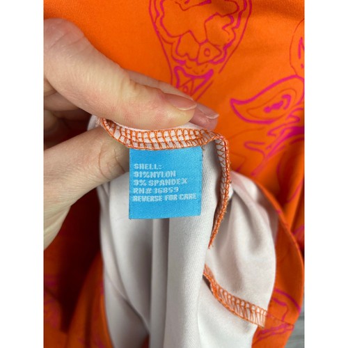 J.McLaughlin Faux Wrap Orange Pink Midi Dress Catalina Stretch XL Bright Spring - Picture 5 of 7