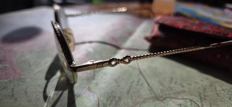 Gafas YSL Yves Saint Laurent marco de metal Italia vintage trenzadas tono dorado Foto 4 de 4