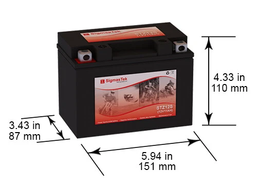 SigmasTek Battery Replacement for Honda 700CC CTX700, 2014-2017 SLA Rechargeable Foto 2 de 4