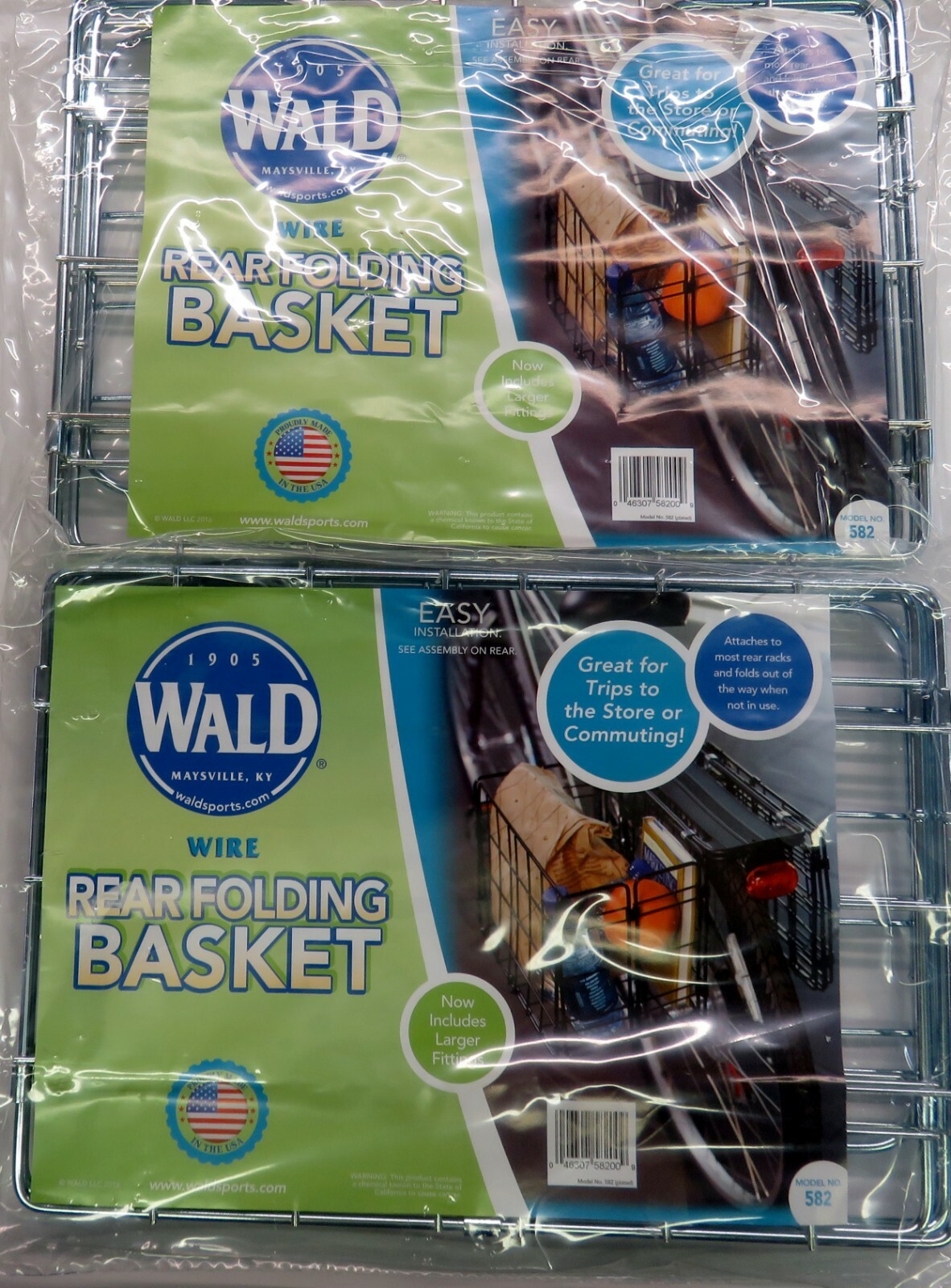 axiom folding rear basket