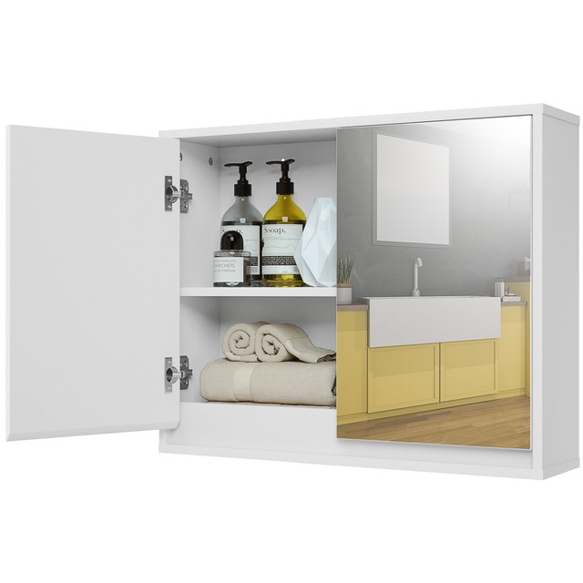 Ronbow Corp Ronbow Sliding Door Bathroom Wall Cabinet Glossy