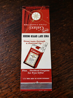 Vintage Matchbook: Galaxy Cigarettes