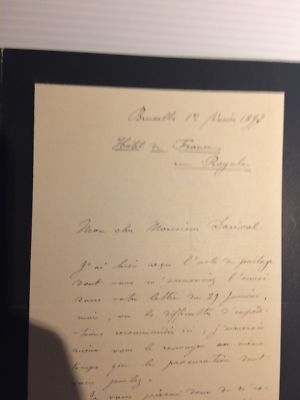 Vincent D'Indy Komponist Brief Autogramm 1897 Dorival Fervaal Manuskript