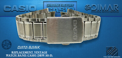 Original Replacement Watch Band Casio Databank DBW-30-D. NOS
