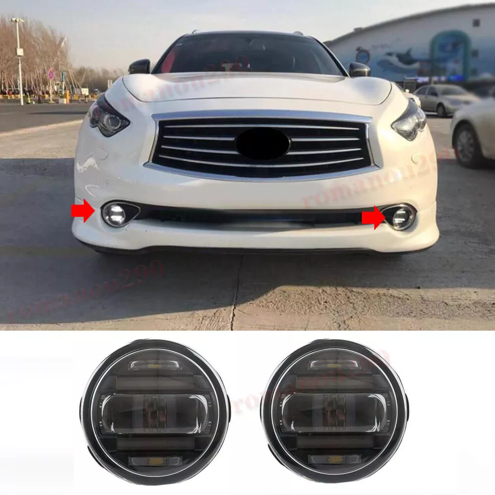 For INFINITI QX70 2014-2017 LED Daytime Running Lights & Front Fog For INFINITI QX70 2014-2017 LED Daytime Running Lights & Front Fog
