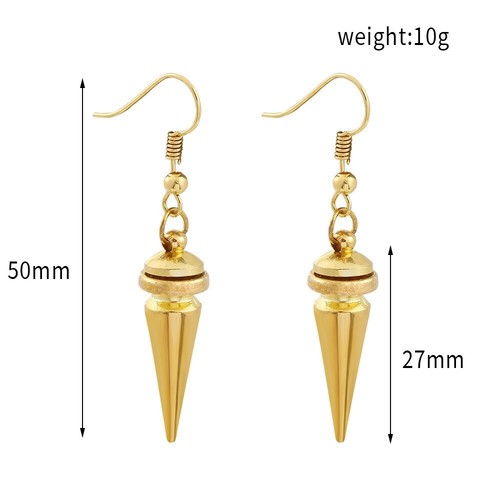 14K Goad Plated Hook Earrings Tassel Dangle Drop Vintage Jewelry Gift - Picture 2 of 5
