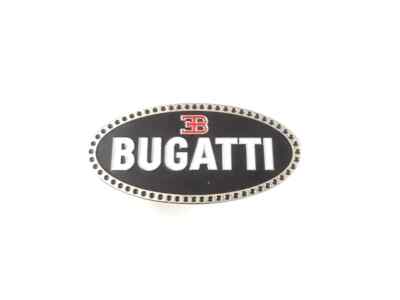 Early Bugatti Radiator Grille Badge Emblem Customize Brass Chrome Enamel Black