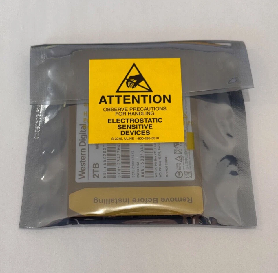 Without Box WD Blue SA510 WDS200T3B0A 2 TB Solid State Drive 2.5" Internal - Image 2 of 2