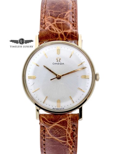 Vintage 1967 OMEGA P6313 14k Gold Shell 