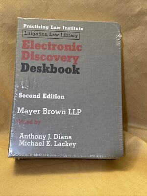 PLI Electronic Discovery Deskbook 2nd Edition By Mayer Brown 