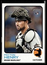 2022 Topps Heritage #656 Payton Henry Miami Marlins Rookie