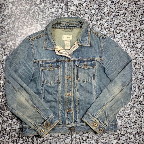 LL Bean Denim Jacket Womens Size Small 