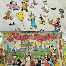 VINTAGE DISNEYS MAGIC KINGDOM SUPER DELUXE COLORFORMS PLAY SET WITH BOX