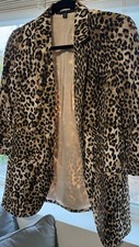 Women  s blazer animal print