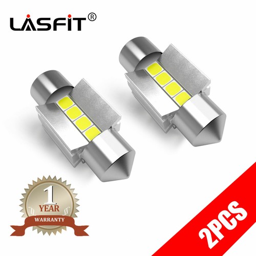 LASFIT 31mm CANBUS LED Interior Light Bulbs - 2-Pack 6000K White For Dome, Map, Trunk, License Plate 1 thumbnail image