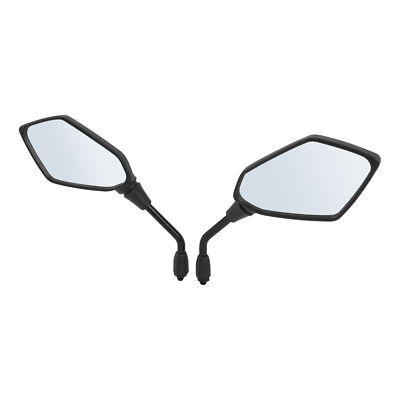 Pair 10mm Thread Rear-View Mirrors Fit For Kawasaki Z125 Z400 Z650