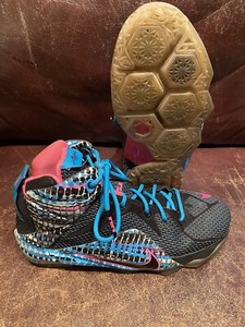 lebron 12 pink and blue