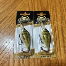 2 Baker Lures Crankbait 2-1/4” 1/2oz RGD2-T016 Gold Bass