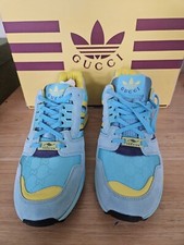 GUCCI デッキシューズ 青/アイボリー GUCCI デッキシューズ 青/アイボリー