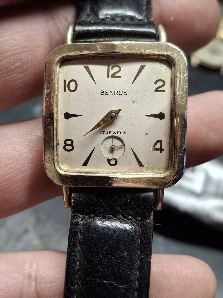 1950年代 アンティーク BENRUS(ベンラス) DAY⁄DATE 10金GP 手