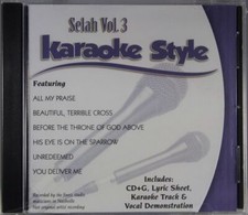 Selah Volume 3 Christian Karaoke Style NEW CD G Daywind 6 Songs