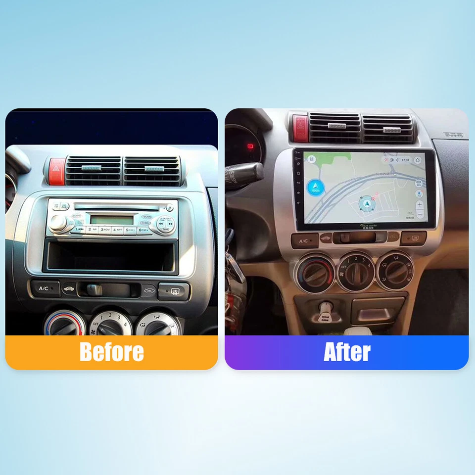 Android Car Stereos For Honda FIT JAZZ LHD 04-07 Radio Head Units GPS 2+32GB - Image 2 of 4