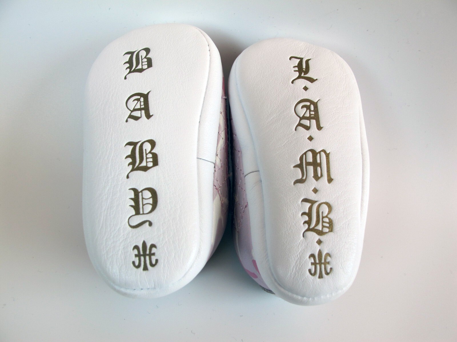 PONY Royal Elastics L.A.M.B. Scarpe culla bambino agnello Gwen Stefani rosa neonato taglia 1