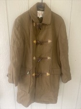 Vtg 70s Lakeland Sportswear Brown Heavy Wool Lined Jacket Coat Men 38 Button Zip