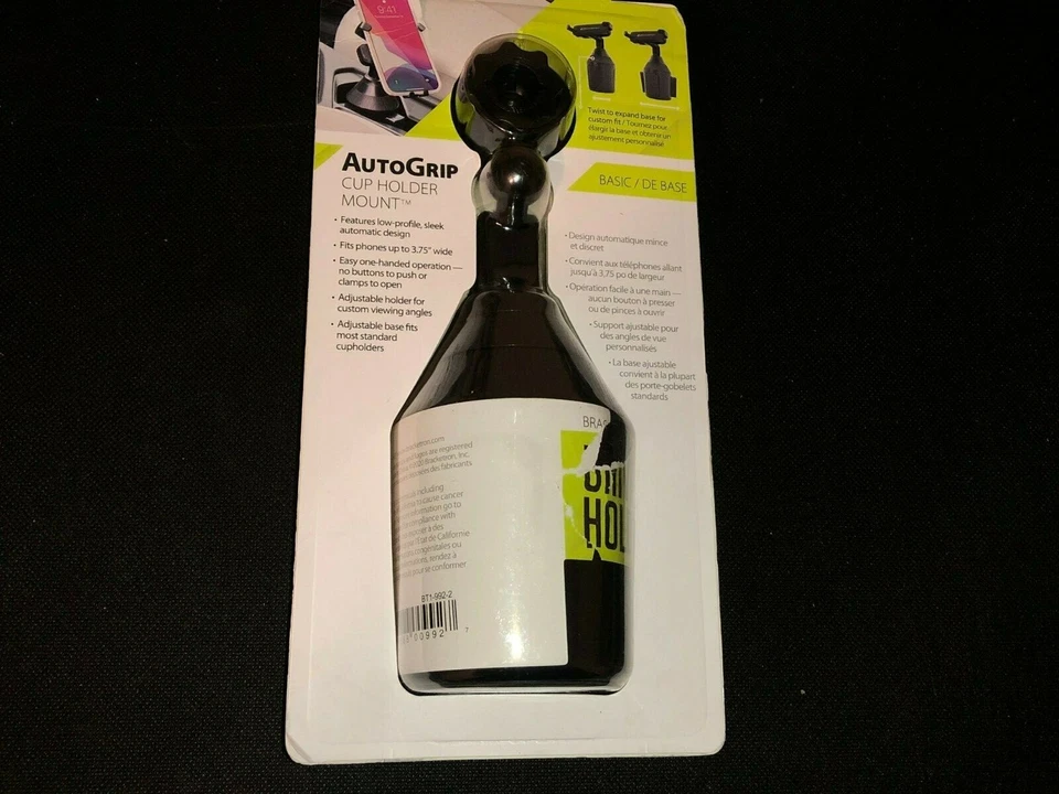 Bracketron AutoGrip Cup Holder Mount for phones - Black / BT1-992-2 - Image 2 of 2
