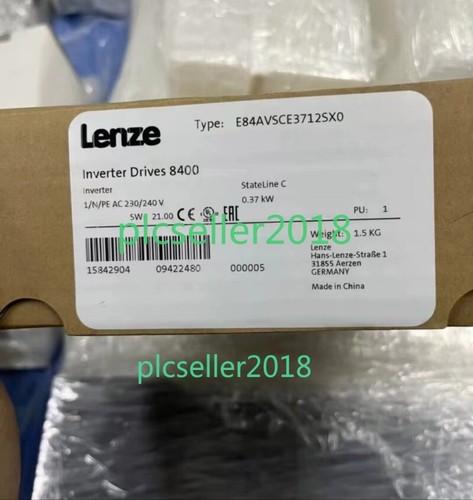 1 PZ Nuovo Inverter LENZE E84AVSCE3712SX0 - Foto 1 di 9