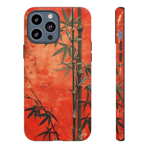 Bamboo Shoots Red - Phone Ink Case for iPhone, Galaxy, Pixel - Picture 102 of 281