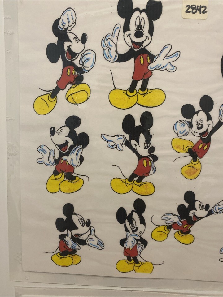 2 Sheets Disney Mickey And Minnie Mouse Tattoo Flash Wall Art eBay