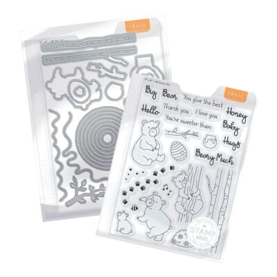 Hungry Honey Bears Stamp & Die Set from Tonic Studios