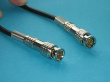 2 Ft. Made in USA  BNC Male to BNC Male RG59 a/u Coax  Patch Short Cord Cable