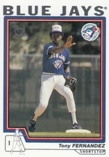 TONY FERNANDEZ TOPPS RETIRED SIGNATURE EDITION BASE BLUE JAYS YANKEES #108 2004