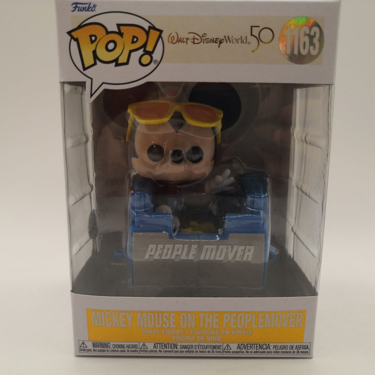 Funko Pop! Mickey Mouse On The Peoplemover 1163 Walt Disney W/Protector - P76