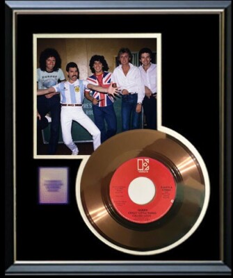 QUEEN CRAZY LITTLE THING CALLED LOVE 45 RPM GOLD RECORD NON RIAA AWARD ...