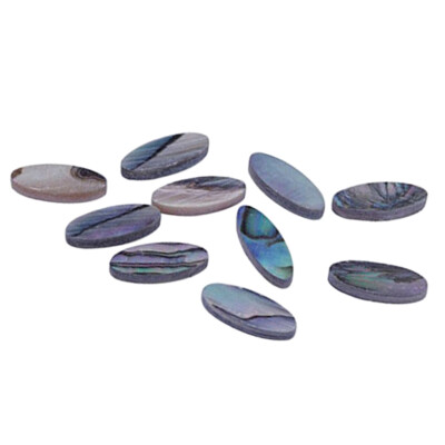 10x DIY Oval Griffbrett Punkte Maker Inlay Material für Gitarre Bass