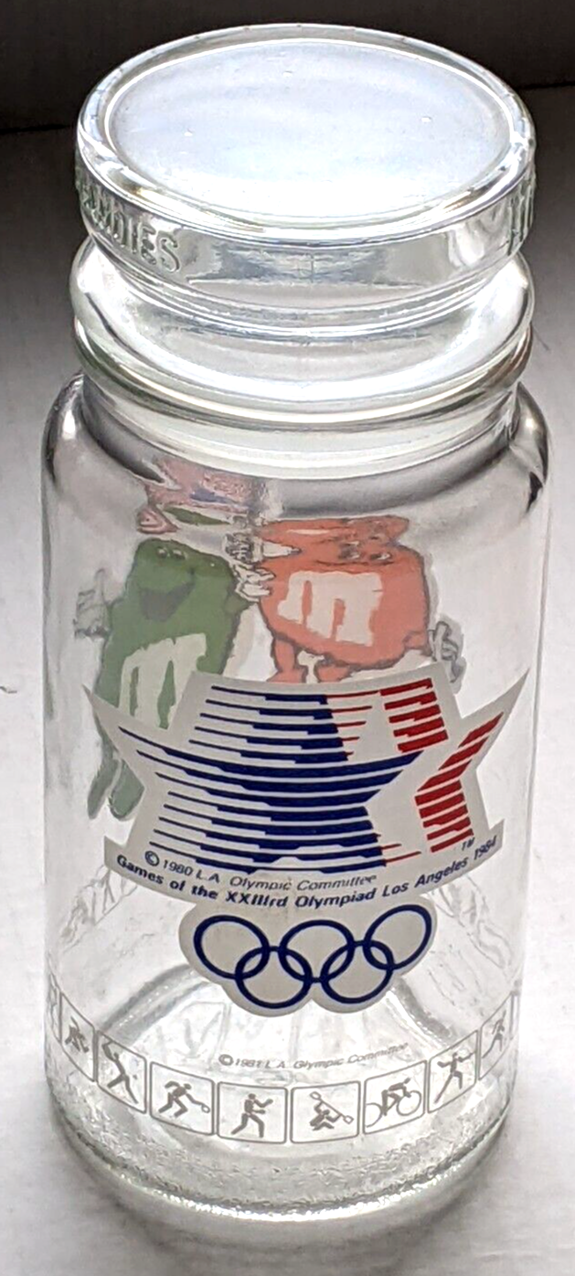1984 Olympic Commemorative M&M Jar With Lid Vintage eBay