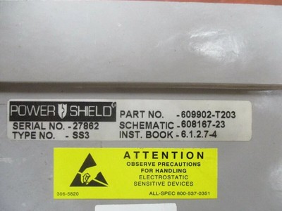 ABB / ITE SS3 Power Shield Solid State Trip Module 609902-T203 250-600A
