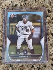 2023 Bowman Paper Base Sky Blue #BP-109 Gavin Cross /499 - Kansas City Royals