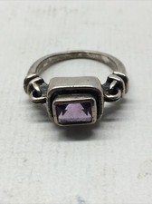 SILPADA Sterling Silver 925 Amethyst Misty Morning Ring Size 7 1/4 R1158 5.6g