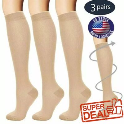 20-30mmHg Compression Socks Over The Calf Regulation Ultra-Fit Support Stockings
